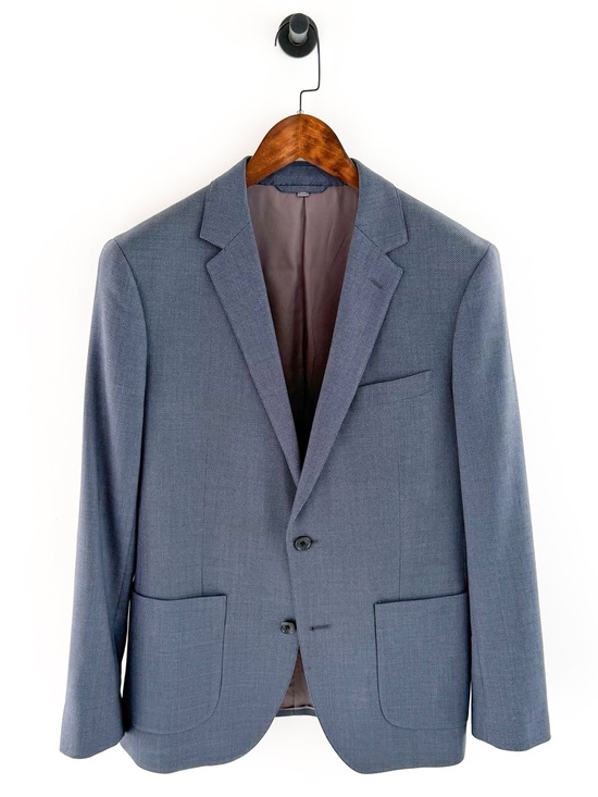 Bonobos Other - Bonobos Men's Birdseye Blue Italian Wool Textured Sport Coat Blazer 38R Slim Men